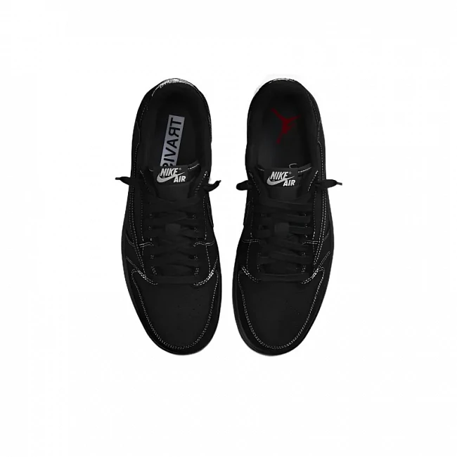 картинка Travis Scott x Air Jordan 1 Retro Low OG SP Black Phantom магазин Одежда+ являющийся официальным дистрибьютором в России 