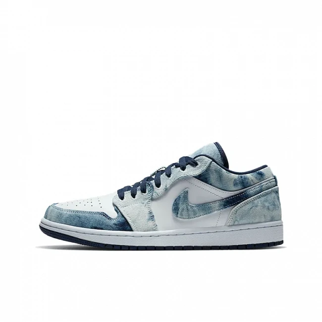 картинка Nike Air Jordan 1 Low Washed Denim магазин Одежда+ являющийся официальным дистрибьютором в России 