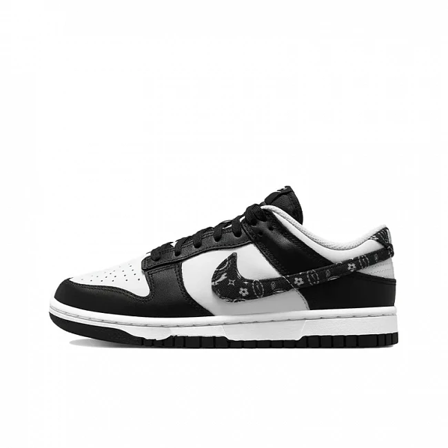картинка Nike Dunk Low WMNS "Paisley Pack Black White" магазин Одежда+ являющийся официальным дистрибьютором в России 
