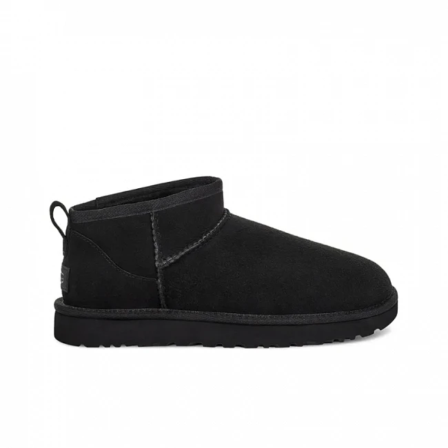 картинка UGG Classic Ultra Mini Black магазин Одежда+ являющийся официальным дистрибьютором в России 