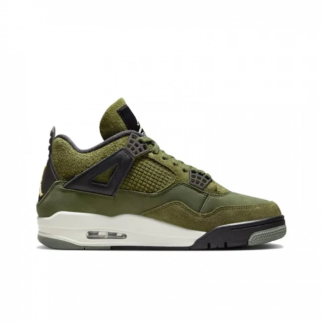 картинка Nike Air Jordan 4 Retro SE "Craft Medium Olive" магазин Одежда+ являющийся официальным дистрибьютором в России 