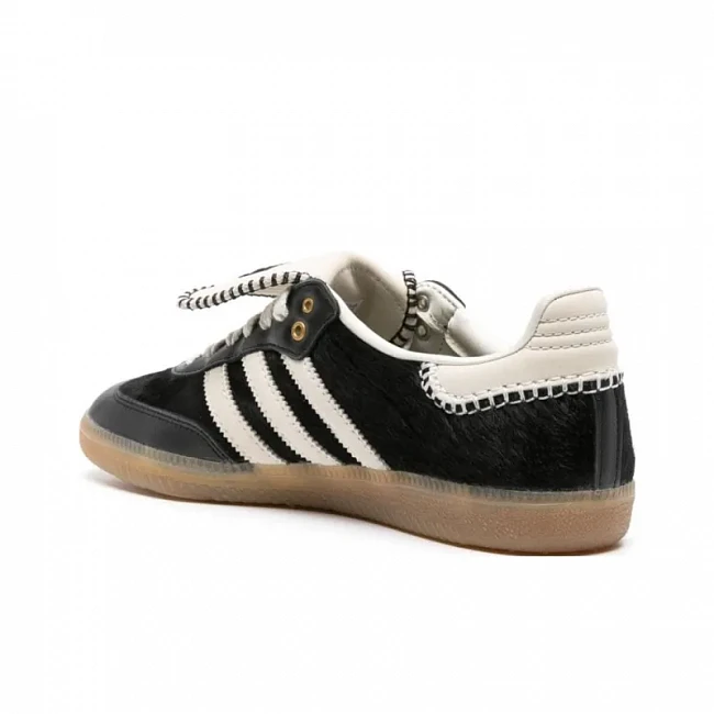 картинка Adidas Samba Pony Tonal Wales Bonner Core Black магазин Одежда+ являющийся официальным дистрибьютором в России 