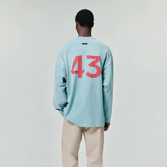 Fear of God Athletics Heavy Jersey Long Sleeve Tee Ice Blue