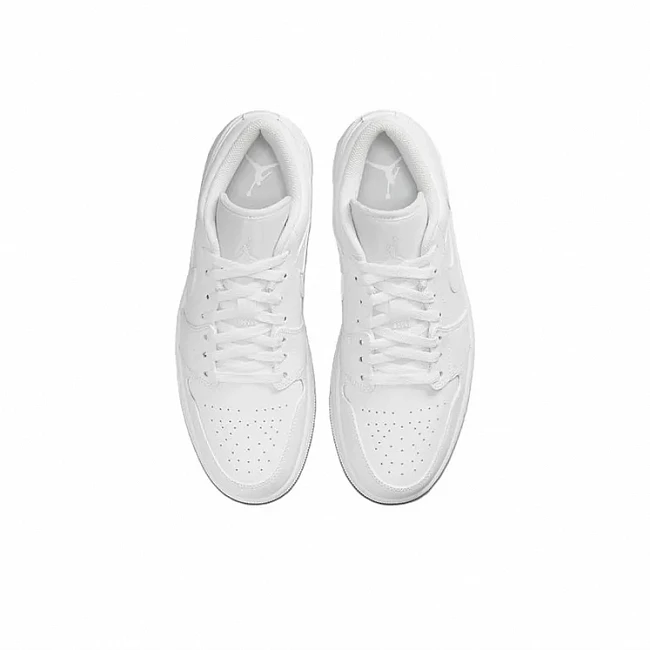 картинка Nike Air Jordan 1 Low Triple White магазин Одежда+ являющийся официальным дистрибьютором в России 