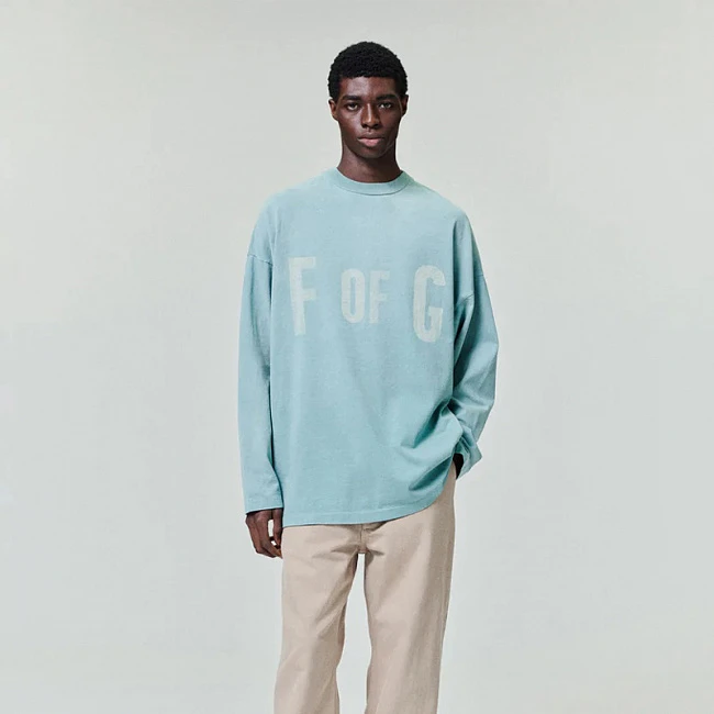Fear of God Athletics Heavy Jersey Long Sleeve Tee Ice Blue