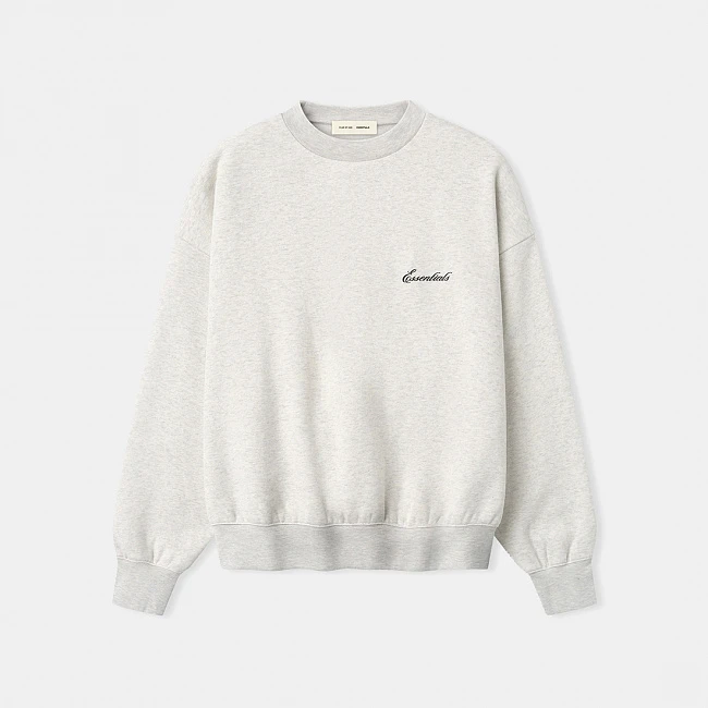 Fear of God Essentials Classic Crewneck Sweatshirt Oatmeal Heather