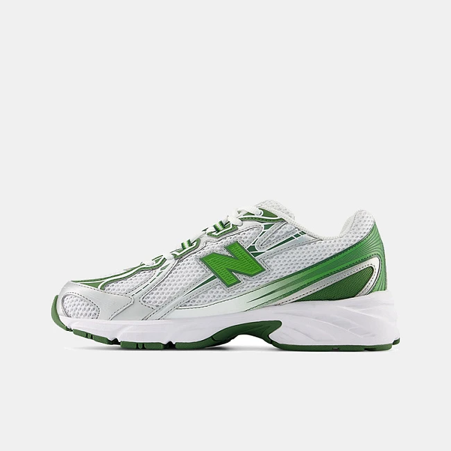 картинка New Balance 740 V2 White Alpine Green магазин Одежда+ являющийся официальным дистрибьютором в России 