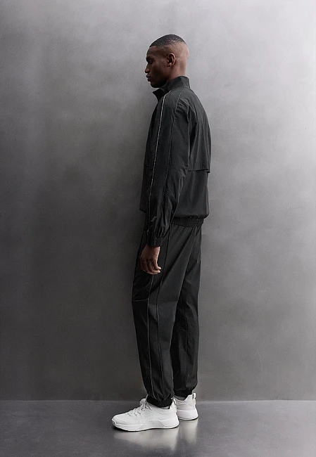 Zara Lightweight Track Jacket Black