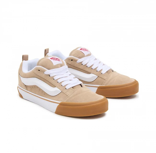 картинка Vans Knu Skool Beige White Tan магазин Одежда+ являющийся официальным дистрибьютором в России 