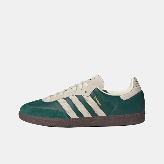 картинка Adidas Samba Collegiate Green Cream магазин Одежда+ являющийся официальным дистрибьютором в России 