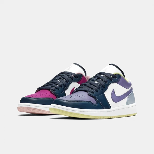 Nike Air Jordan 1 Low Mismatched - Purple Magenta