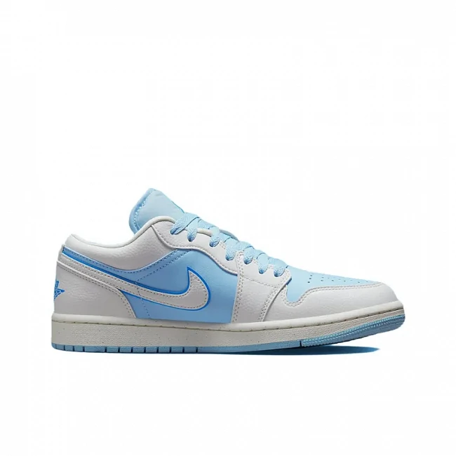 картинка Nike Air Jordan 1 Low Se Reverse Ice Blue магазин Одежда+ являющийся официальным дистрибьютором в России 