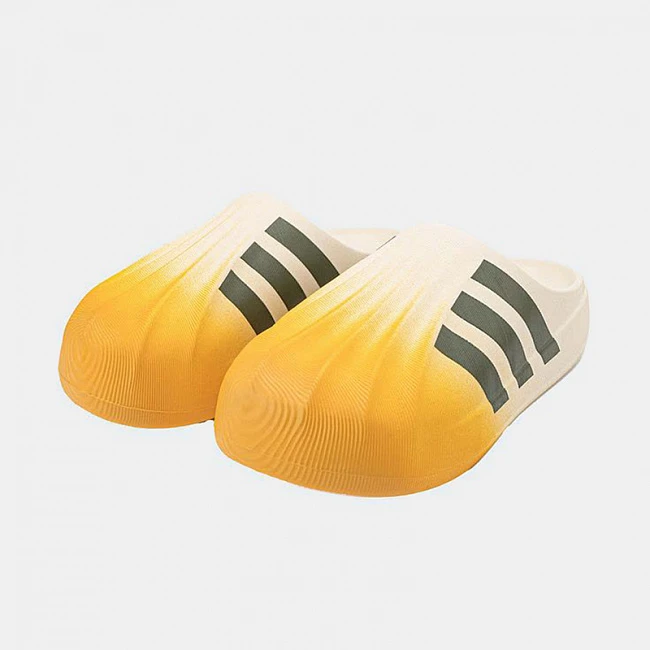 картинка Adidas AdiFOM Superstar Mule White Yellow магазин Одежда+ являющийся официальным дистрибьютором в России 