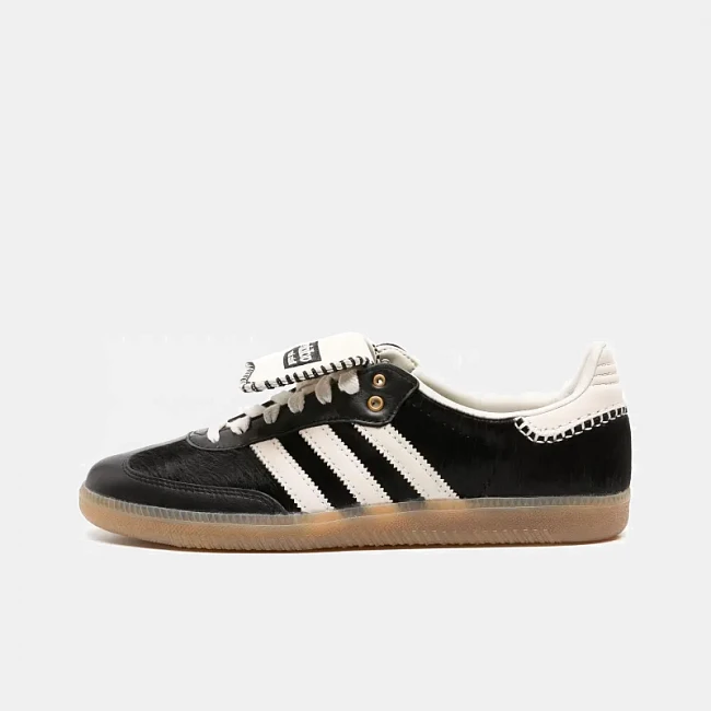 картинка Adidas Samba Pony Tonal Wales Bonner Core Black магазин Одежда+ являющийся официальным дистрибьютором в России 