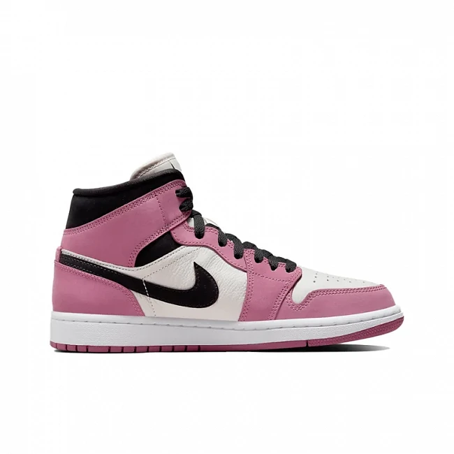 картинка Nike Air Jordan 1 Mid SE "Light Mulberry" магазин Одежда+ являющийся официальным дистрибьютором в России 