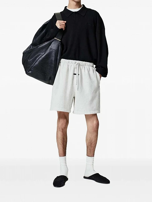 Fear of God Essentials Signature Classic Short Oatmeal Heather/Light Heather