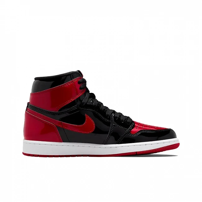 картинка Nike Air Jordan 1 High OG "Bred Patent" магазин Одежда+ являющийся официальным дистрибьютором в России 