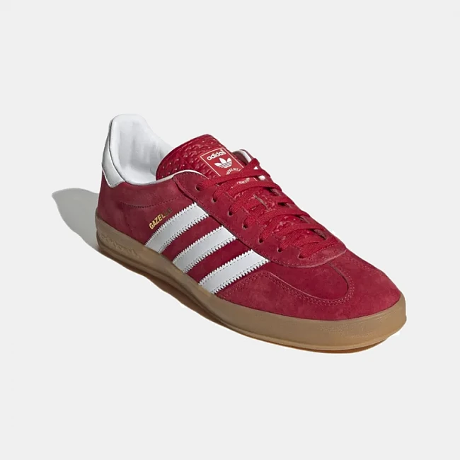 картинка Adidas Gazelle "Scarlet Cloud White" магазин Одежда+ являющийся официальным дистрибьютором в России 