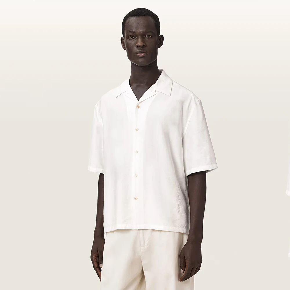 AllSaints Purley Oversized Short Sleeve Shirt