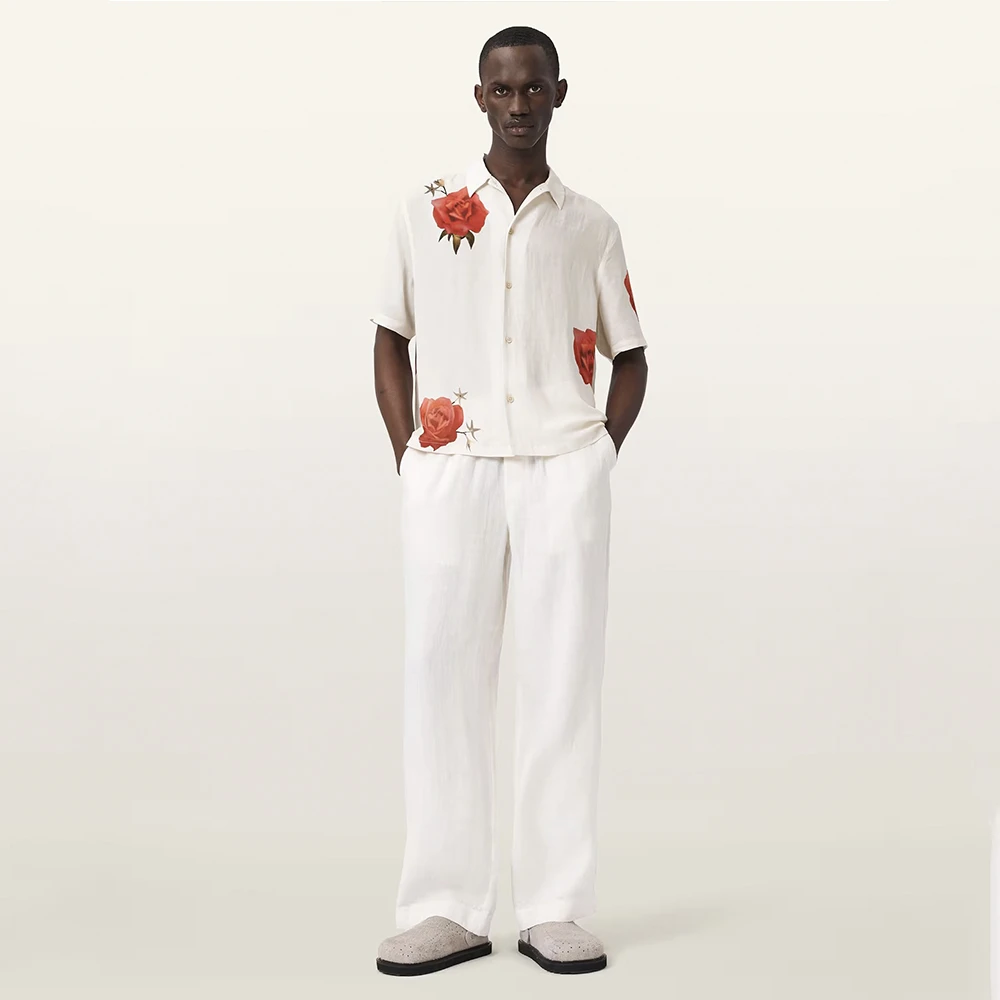 AllSaints Fleur Fazed Boxy Short Sleeve Shirt