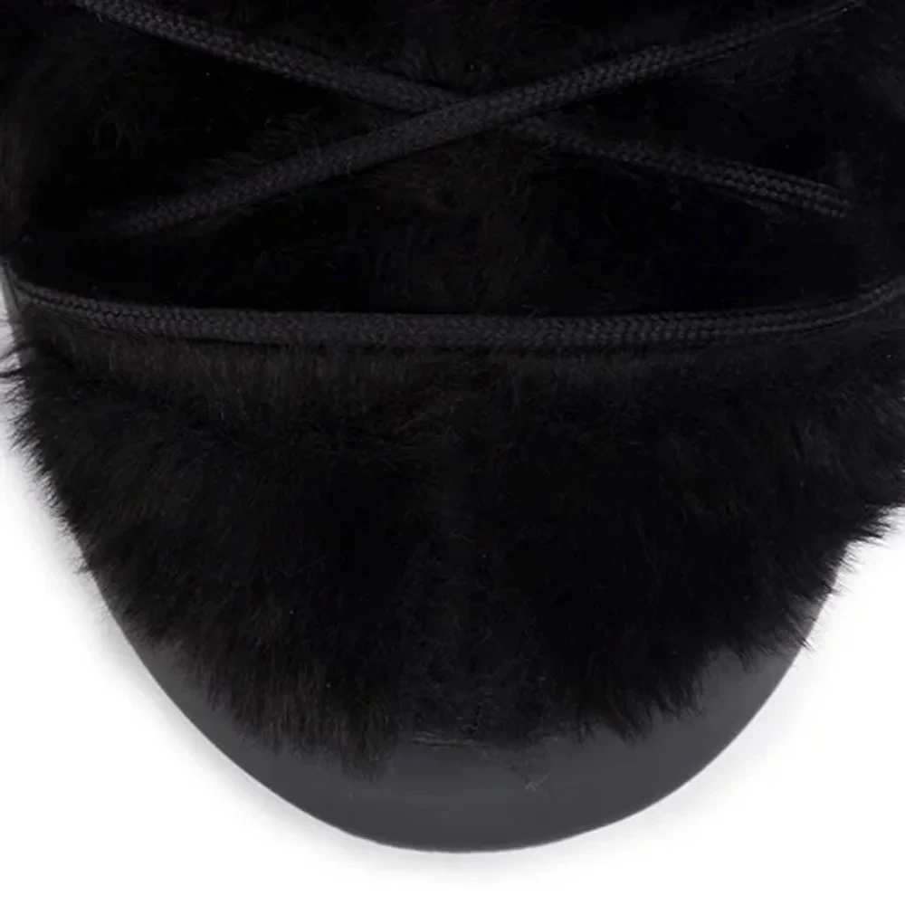 Icon Faux Fur Moon Boot Black