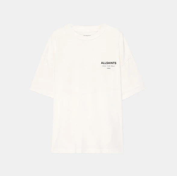 AllSaints Underground Oversized T-Shirt White