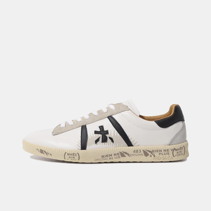 Premiata Andy Leather Sneakers Cream White / Black