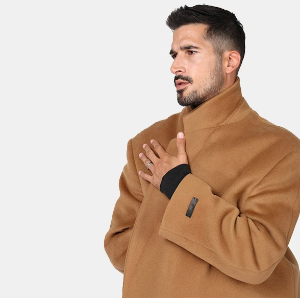 OG Alpaca Wool Long Coat — Camel