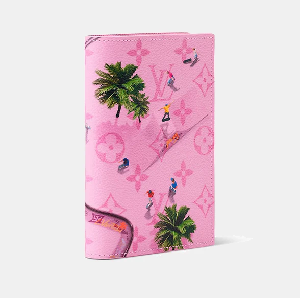 Обложка для паспорта Louis Vuitton Passport Cover Monogram Sports & Leisure Pink