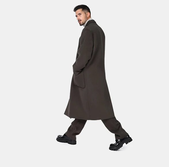 OG Alpaca Wool Long Coat — Dove Grey