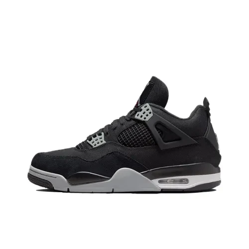 картинка Nike Air Jordan 4 "Black Canvas" магазин Одежда+ являющийся официальным дистрибьютором в России 