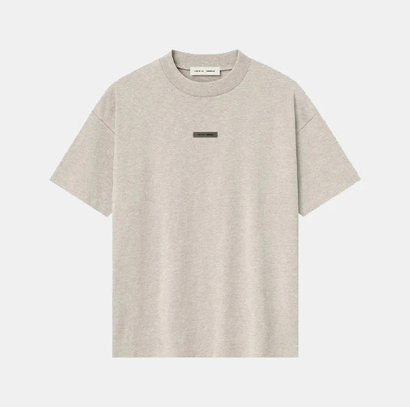 Fear of God Essentials Classic Short Sleeve Tee Heather Stone