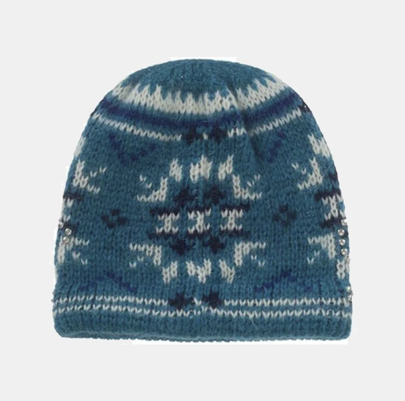 Supreme Studded Fair Isle Beanie Blue