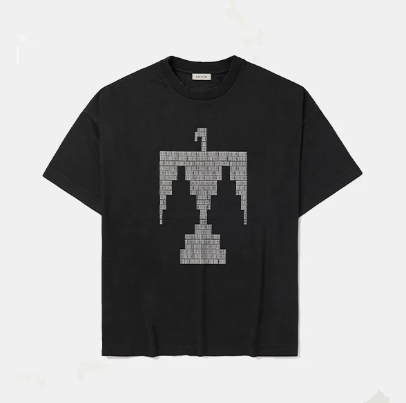 картинка Fear Of God T-Shirt Logo Thunderbird Black магазин Одежда+ являющийся официальным дистрибьютором в России 