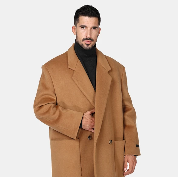 OG Alpaca Wool Long Coat — Camel