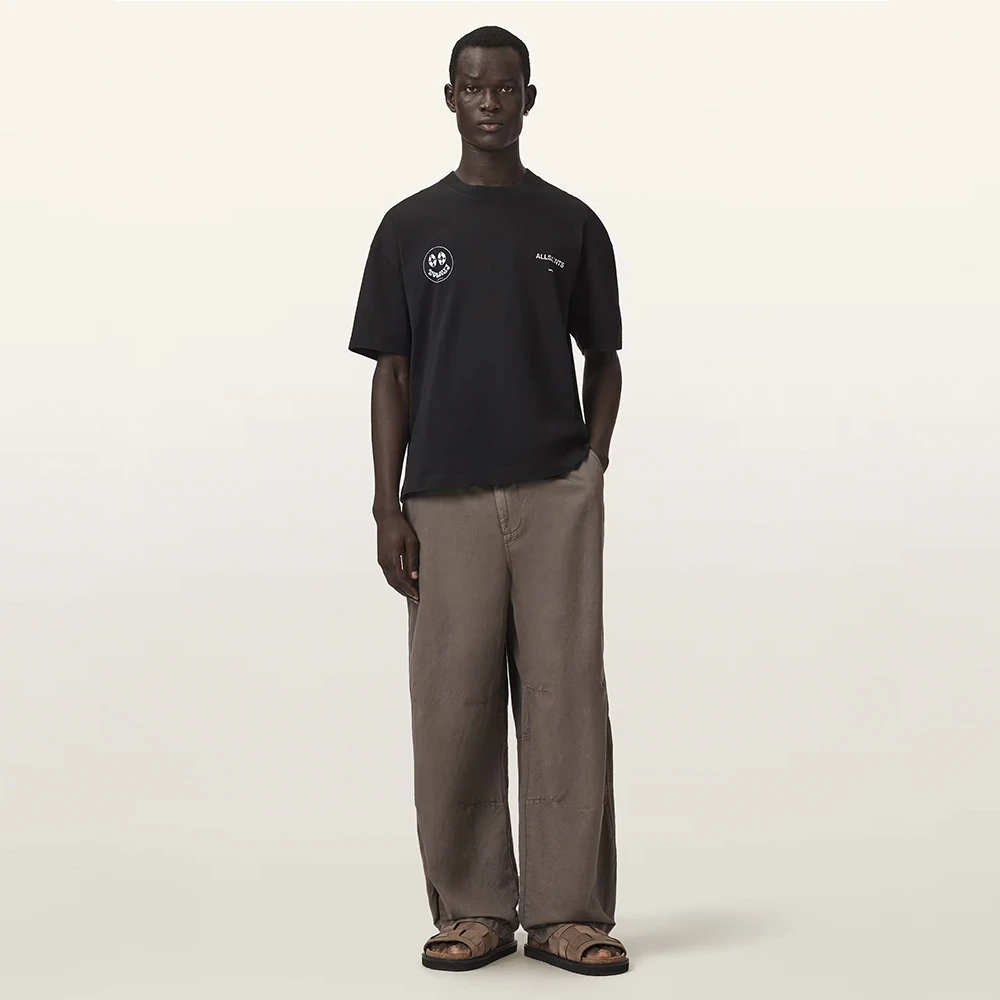 AllSaints Spinner Oversized Short Sleeve Graphic T-Shirt