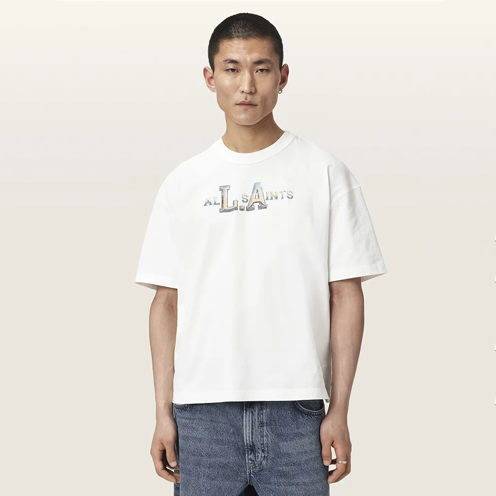 AllSaints Angelino Boxy Short Sleeve Graphic T-Shirt