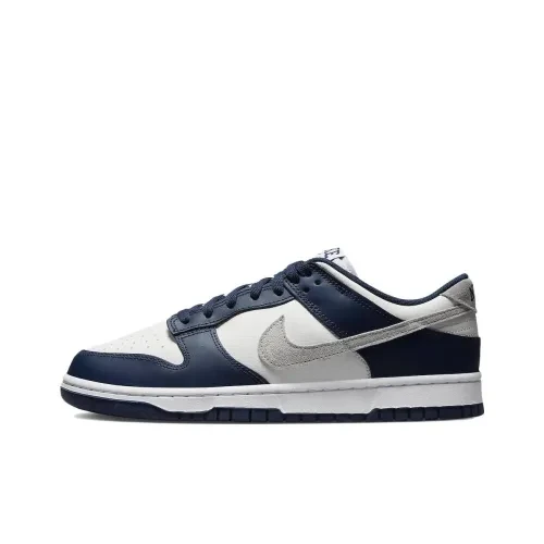 картинка Nike Dunk Low Sneakers "Summit White / Midnight Navy" магазин Одежда+ являющийся официальным дистрибьютором в России 