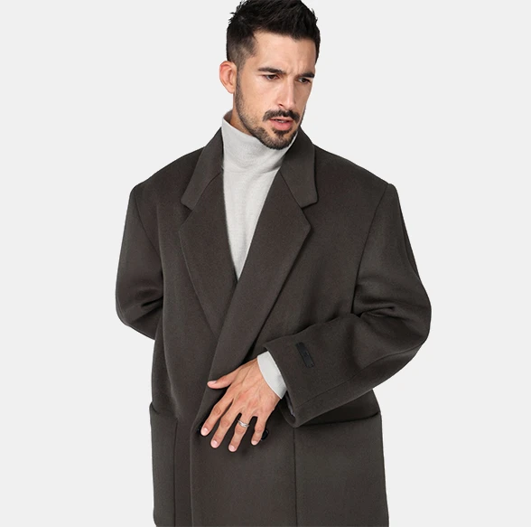 OG Alpaca Wool Long Coat — Dove Grey