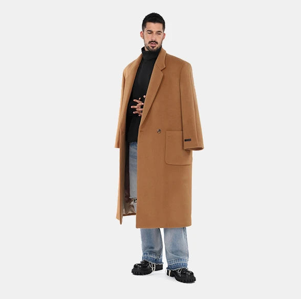 OG Alpaca Wool Long Coat — Camel