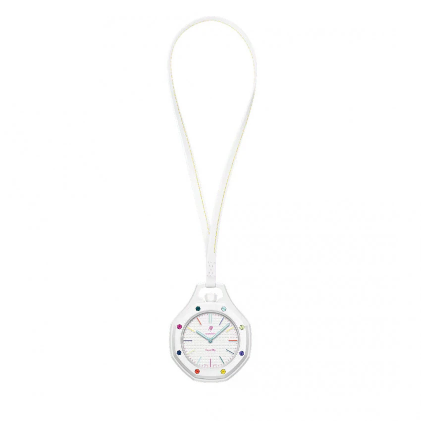 Swatch × Audemars Piguet Bioceramic Royal Pop Huit Blanc