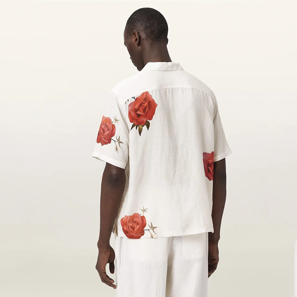 AllSaints Fleur Fazed Boxy Short Sleeve Shirt