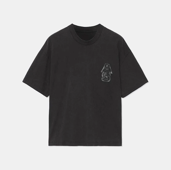 AllSaints Roller Relaxed-Fit Graphic T-Shirt Washed Black