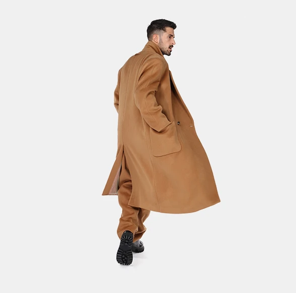 OG Alpaca Wool Long Coat — Camel