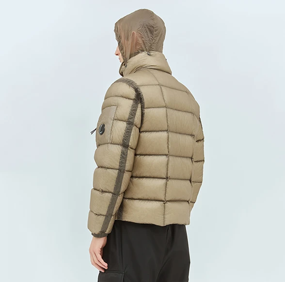C.P. Company DD Shell Puffer Jacket Khaki