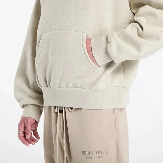 картинка Fear of God Essentials Classic Hoodie Heather Stone магазин Одежда+ являющийся официальным дистрибьютором в России 