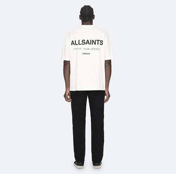 AllSaints Underground Oversized T-Shirt White