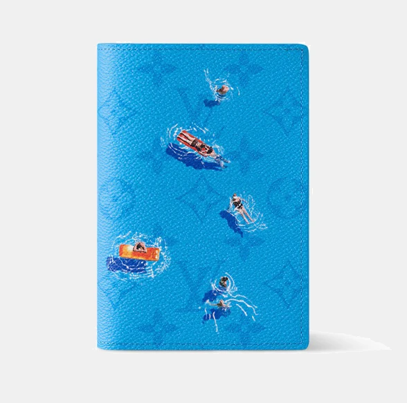 Обложка для паспорта Louis Vuitton Passport Cover Monogram Sports & Leisure Blue Lagoon
