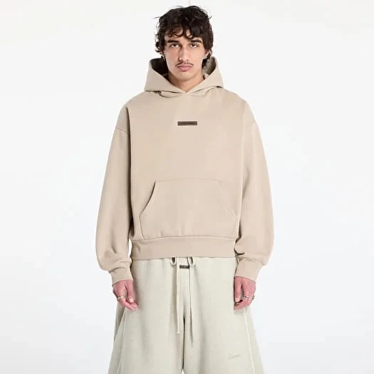 картинка Fear of God Essentials Classic Fleece Hoodie Timber магазин Одежда+ являющийся официальным дистрибьютором в России 