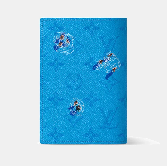 Обложка для паспорта Louis Vuitton Passport Cover Monogram Sports & Leisure Blue Lagoon
